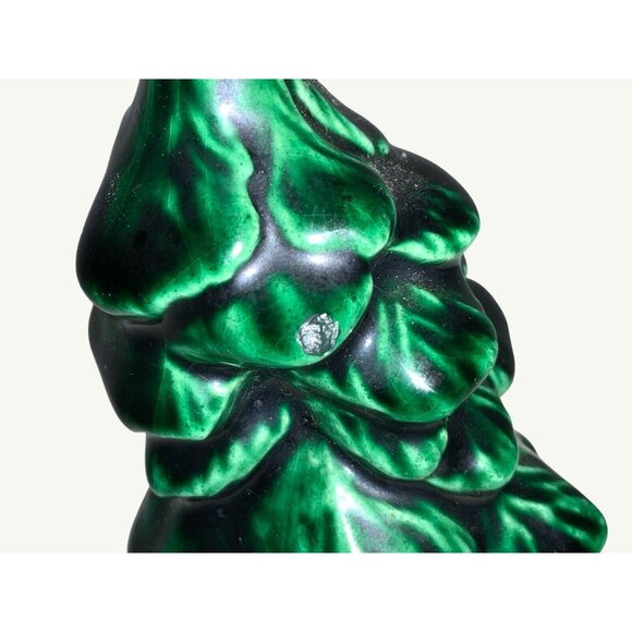 Small Ceramic Christmas Tree With Mice and Bear Figurines - Picture 6 of 11